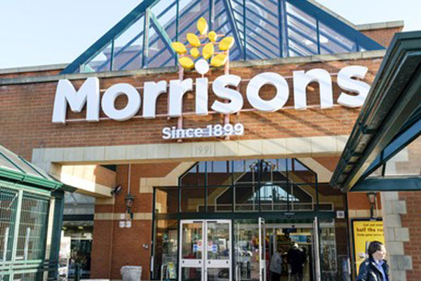Photo of the entrance to the Morrisons store